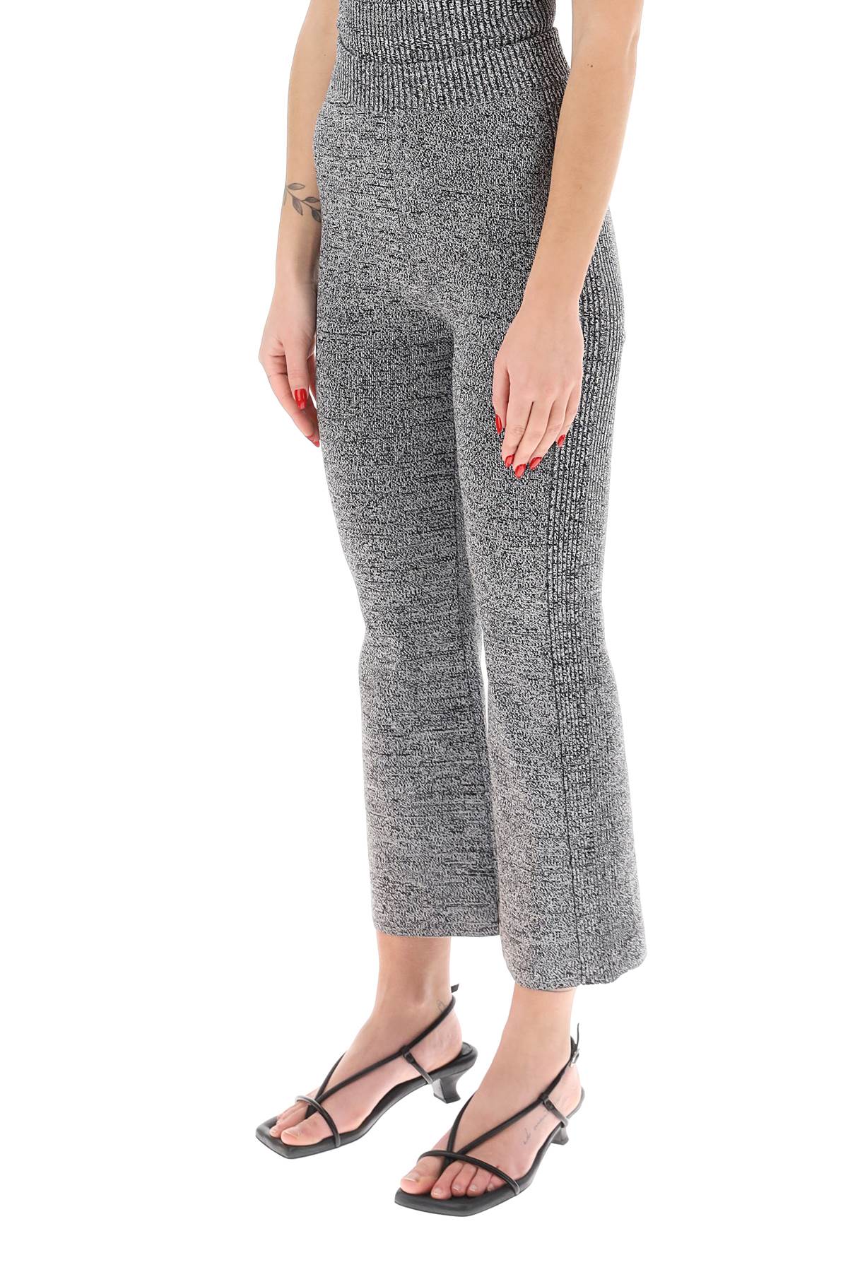 Ganni Ganni stretch knit cropped pants