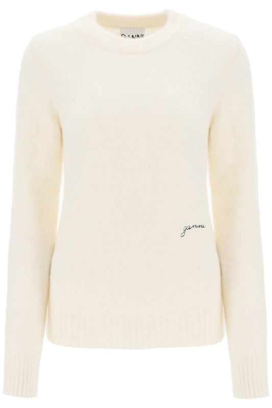 Ganni Ganni sweater in brushed alpaca blend