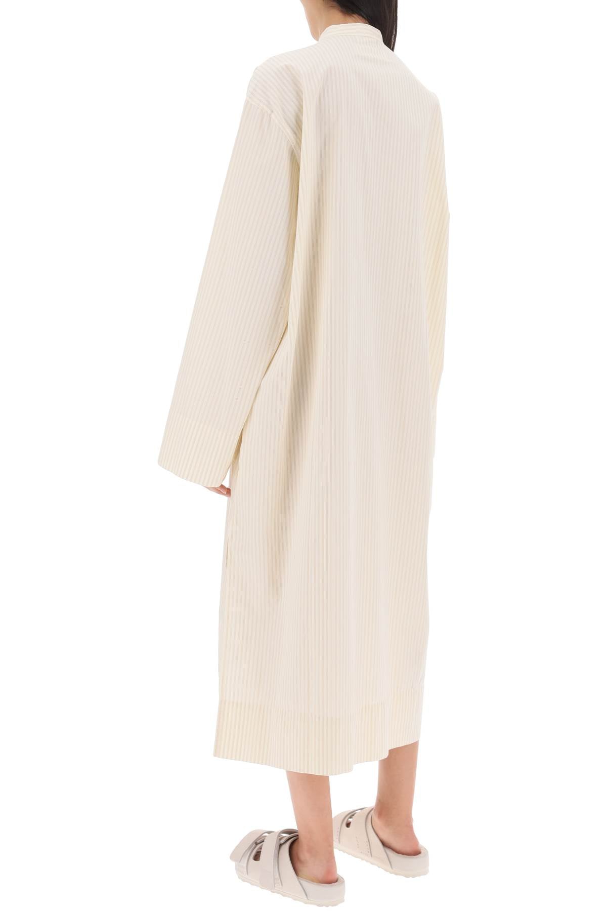 Birkenstock X TEKLA Birkenstock x tekla striped pajama kaftan in organic poplin