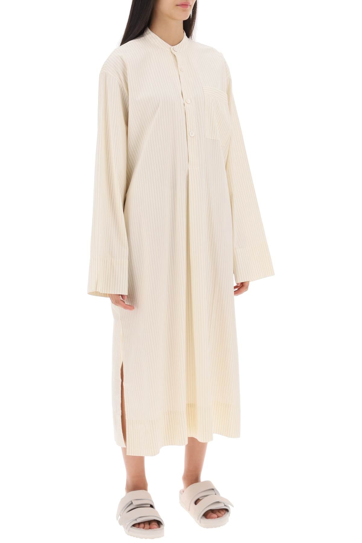 Birkenstock X TEKLA Birkenstock x tekla striped pajama kaftan in organic poplin