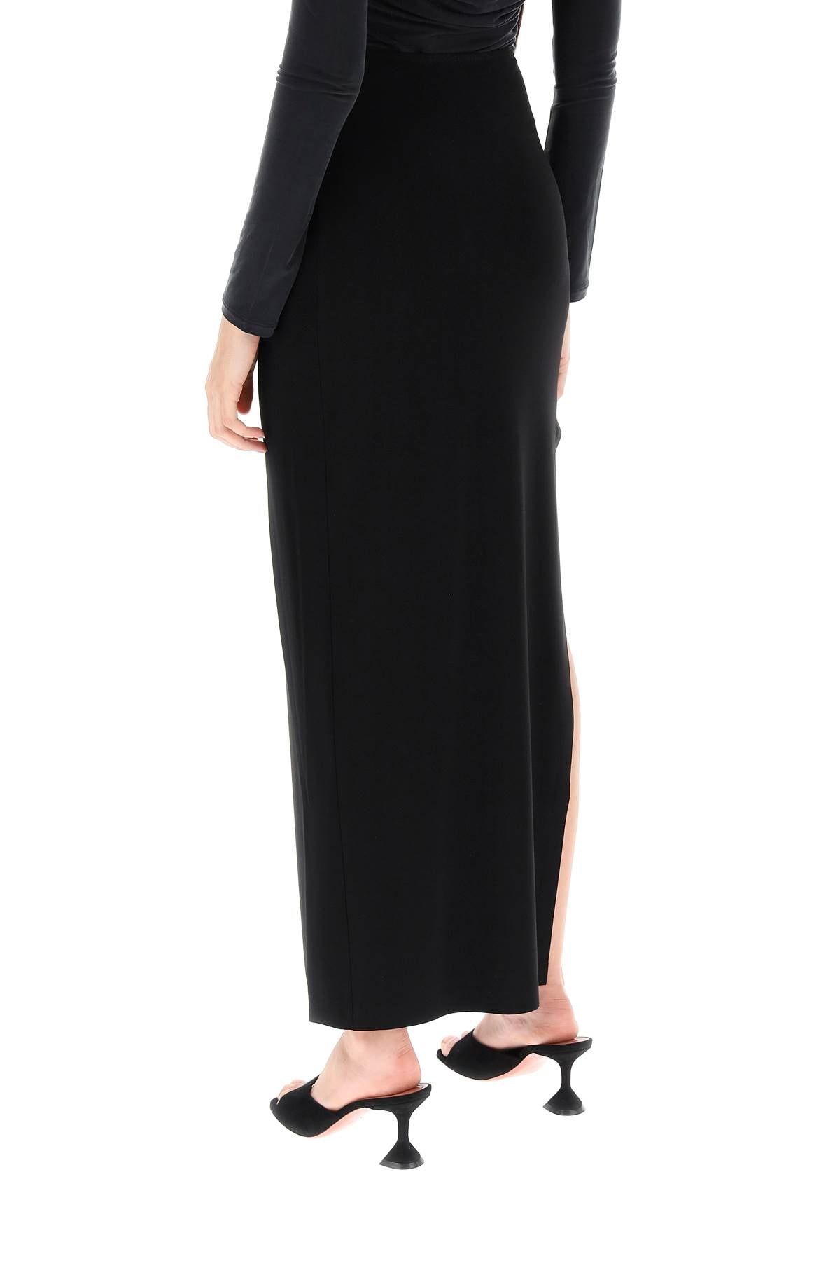 Norma Kamali Norma kamali long skirt in poly lycra