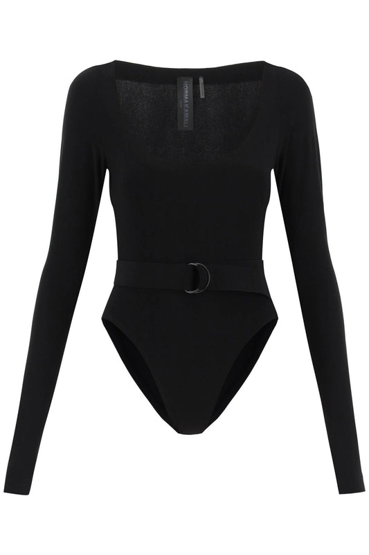 Norma Kamali Norma kamali belted long-sleeved bodysuit