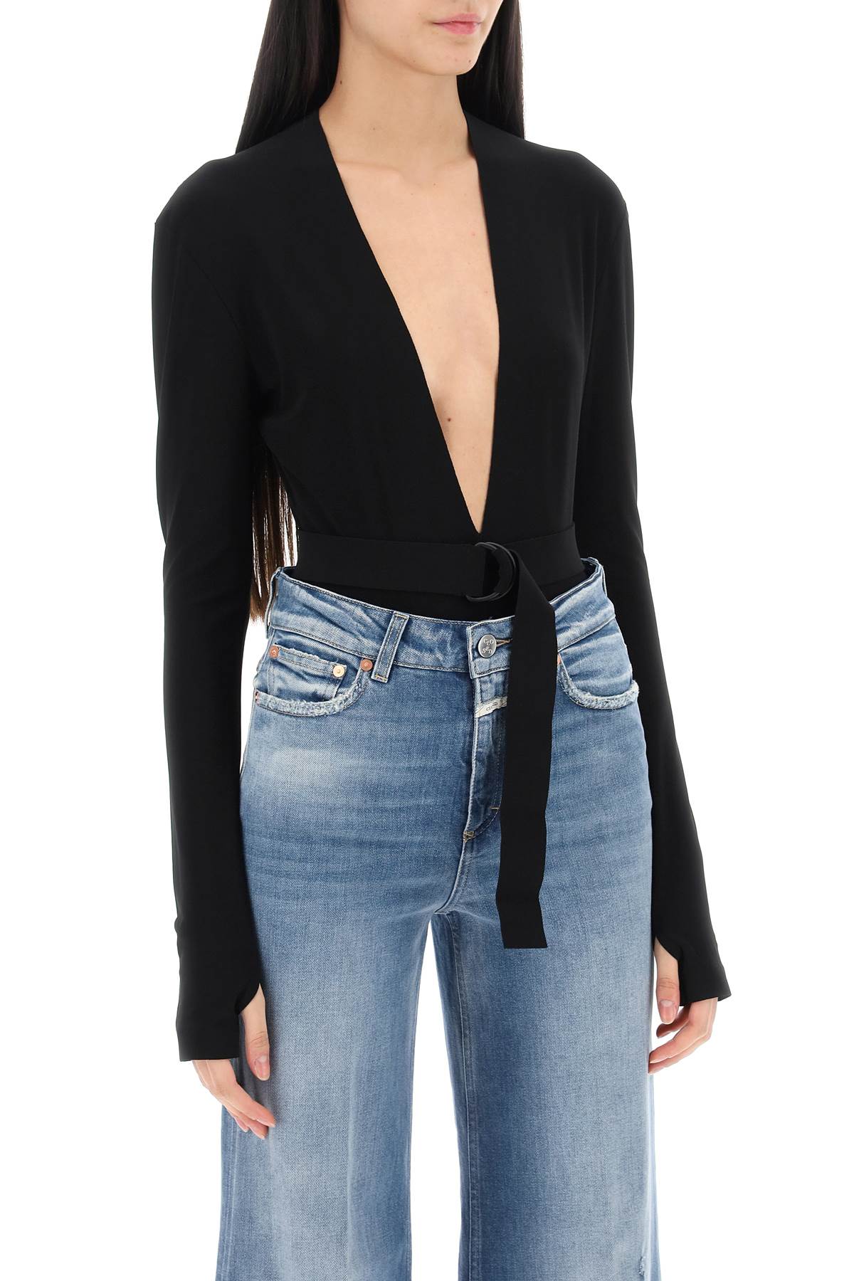 Norma Kamali Norma kamali bodysuit with plunging neckline