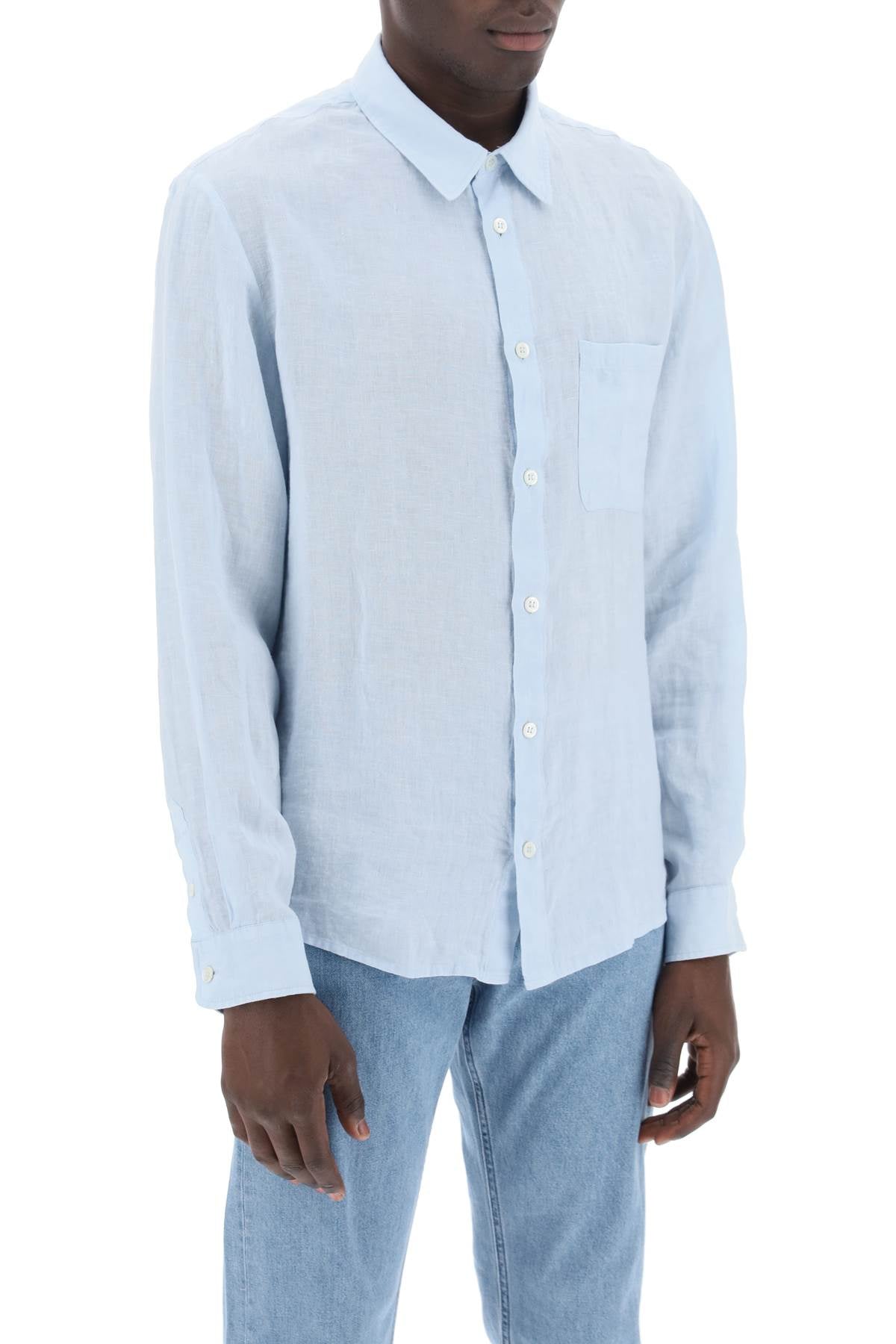 A.P.C. A.p.c. camicia cassel in lino