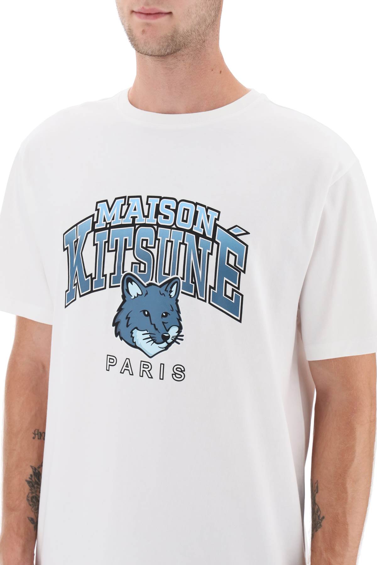 Maison Kitsune Maison kitsune t-shirt with campus fox print