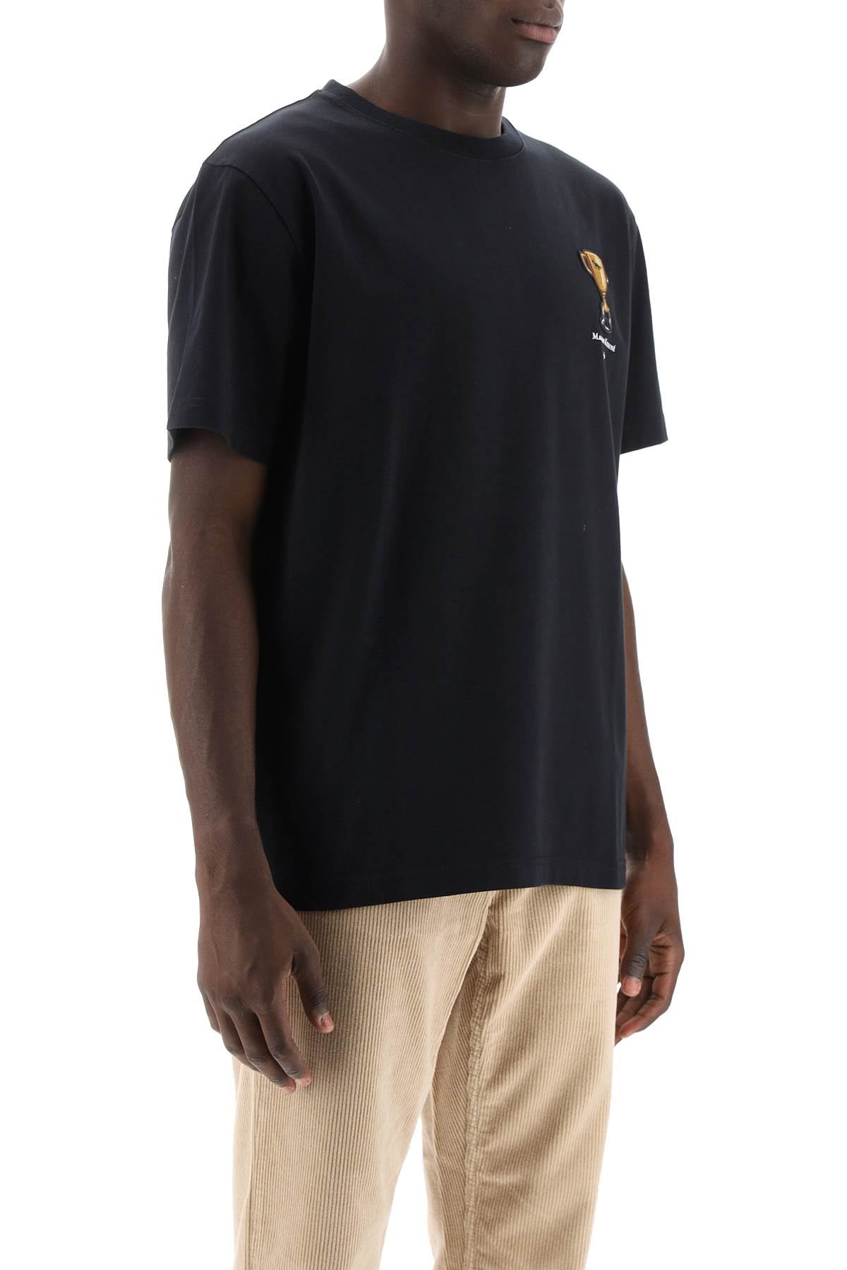 Maison Kitsune Maison kitsune t-shirt with trophy embroidery