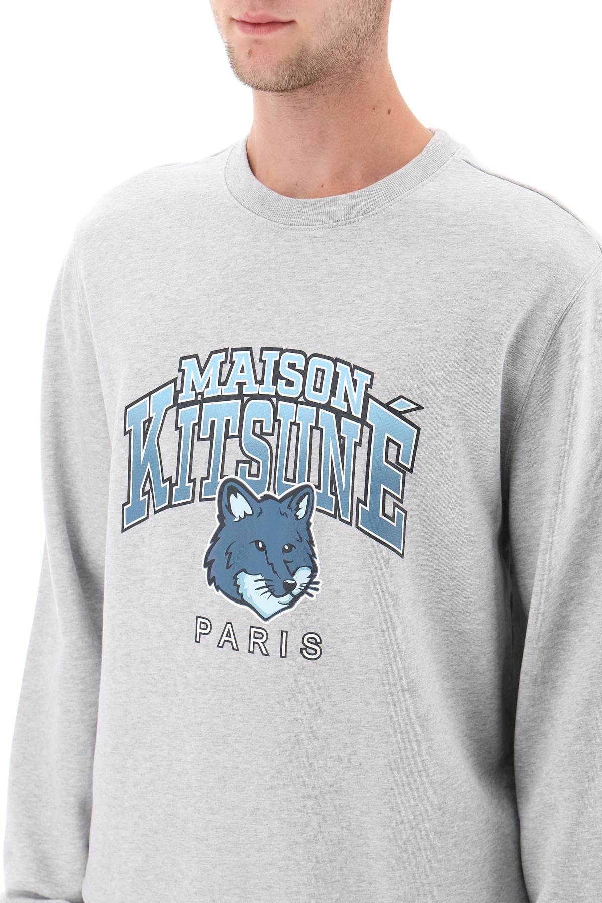 Maison Kitsune Maison kitsune crew-neck sweatshirt with campus fox print