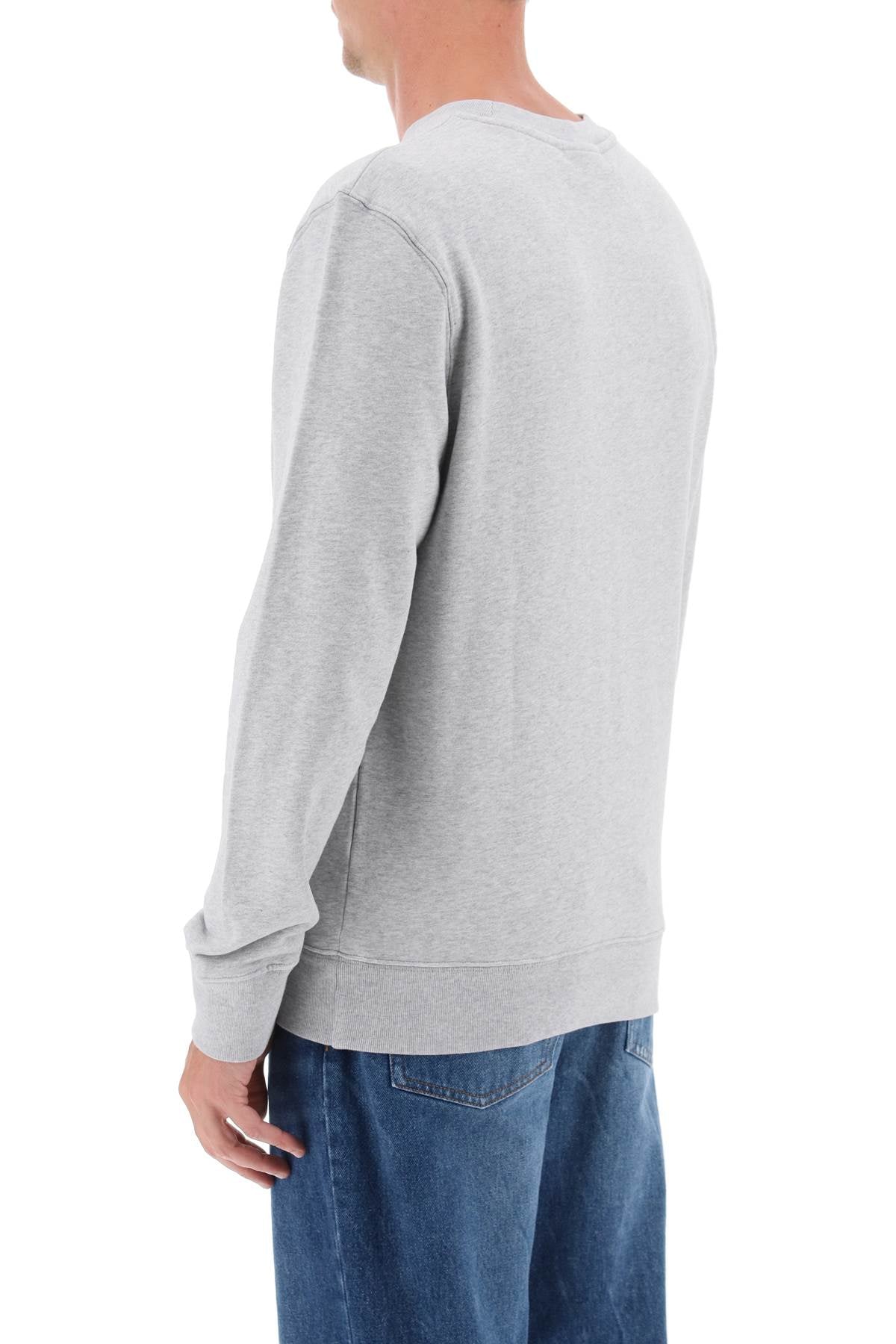 Maison Kitsune Maison kitsune crew-neck sweatshirt with logo lettering