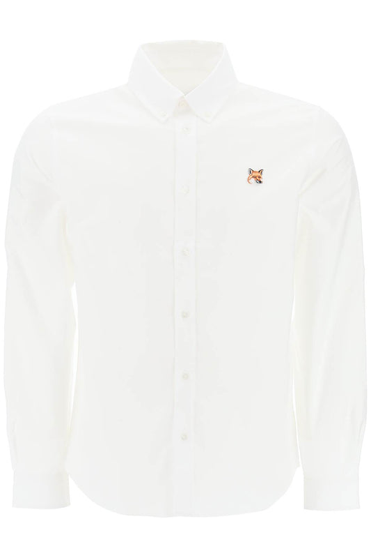 Maison Kitsune Maison kitsune fox head button-down shirt