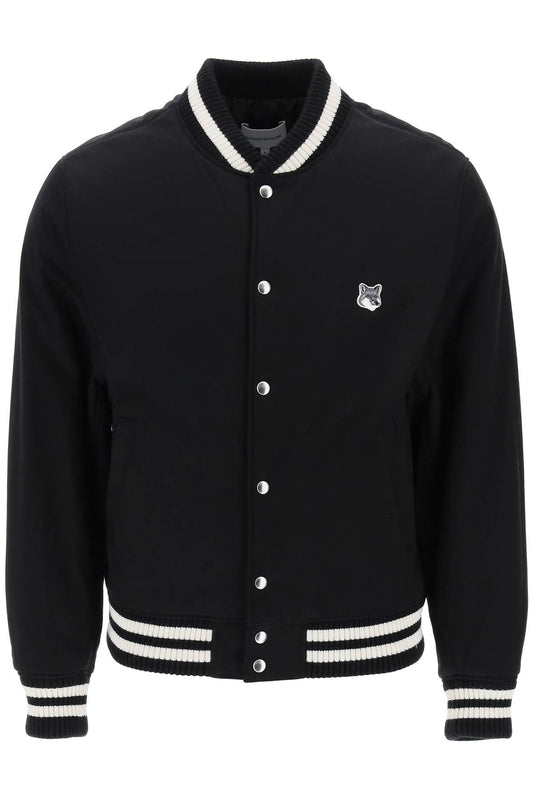 Maison Kitsune Maison kitsune cotton satin bomber jacket