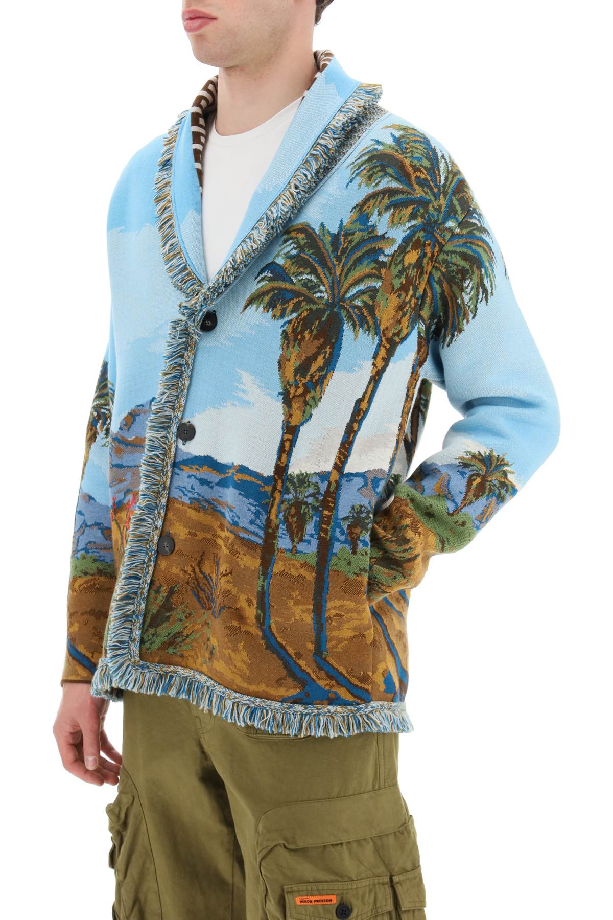 Alanui Alanui 'land of dreams' jacquard cardigan