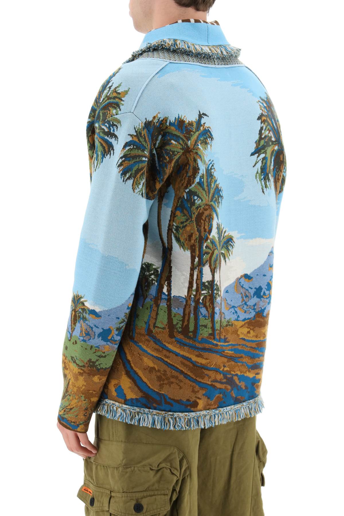 Alanui Alanui 'land of dreams' jacquard cardigan