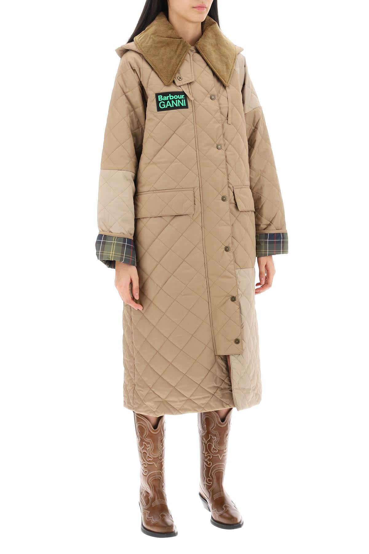 Barbour x Ganni Barbour x ganni burghley quilted trench coat