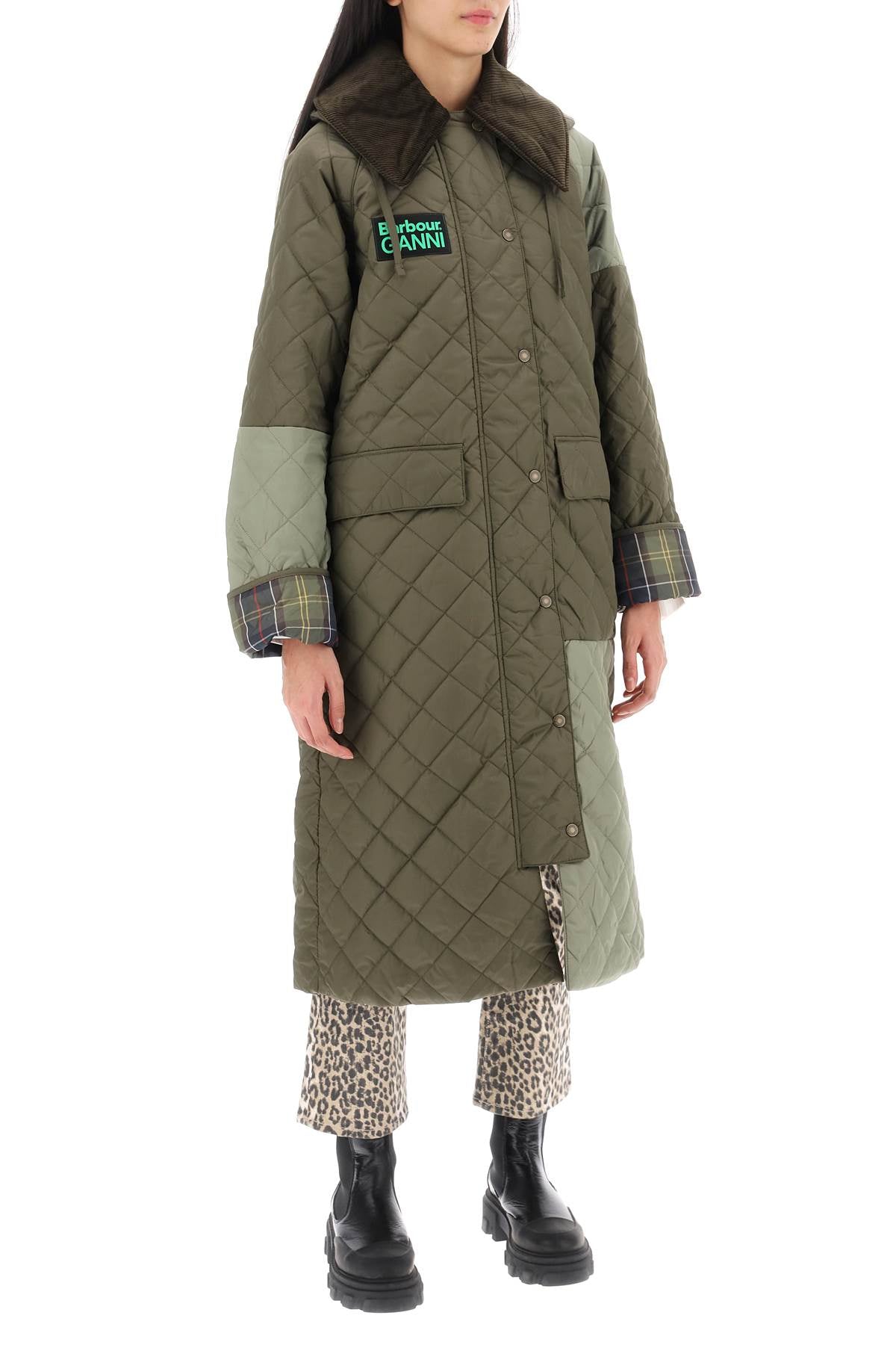 Barbour x Ganni Barbour x ganni burghley quilted trench coat