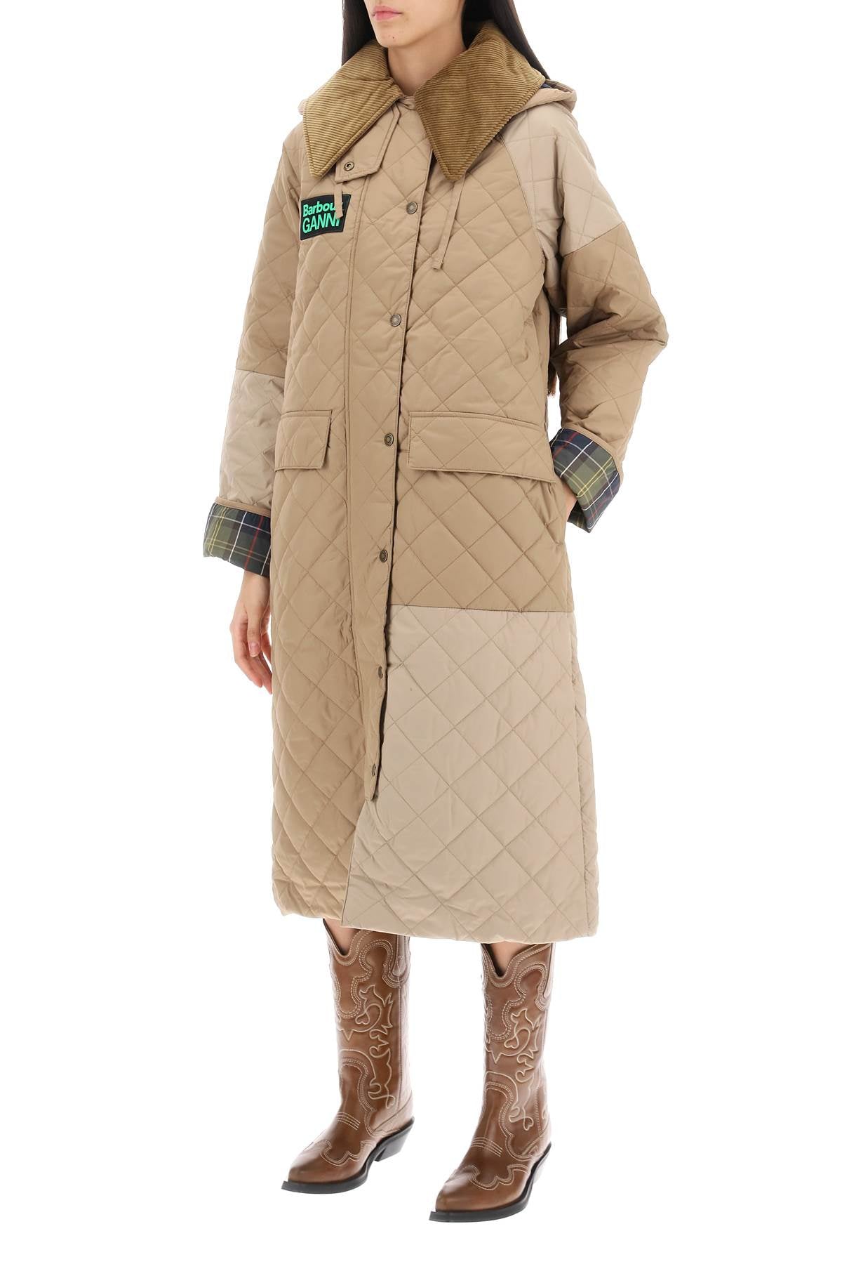 Barbour x Ganni Barbour x ganni burghley quilted trench coat