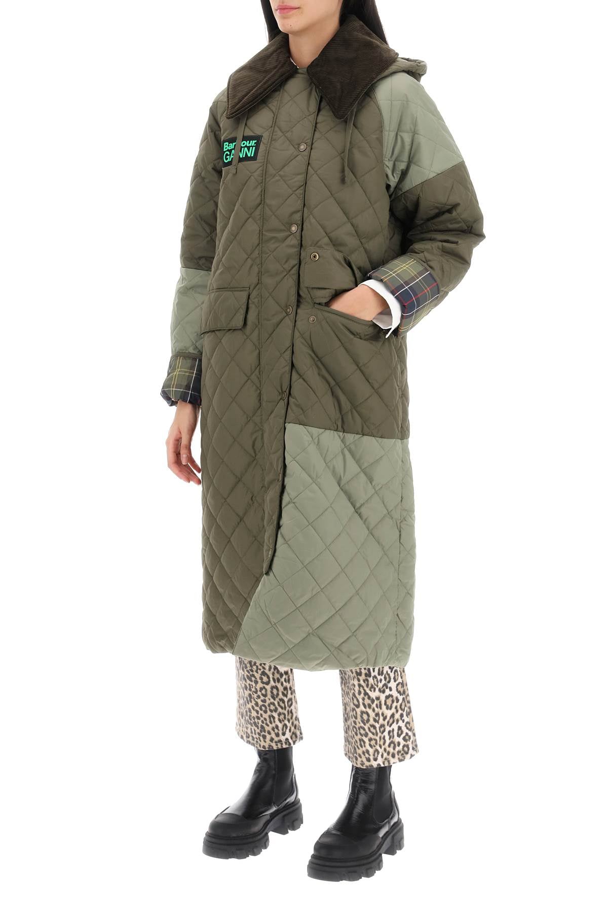 Barbour x Ganni Barbour x ganni burghley quilted trench coat