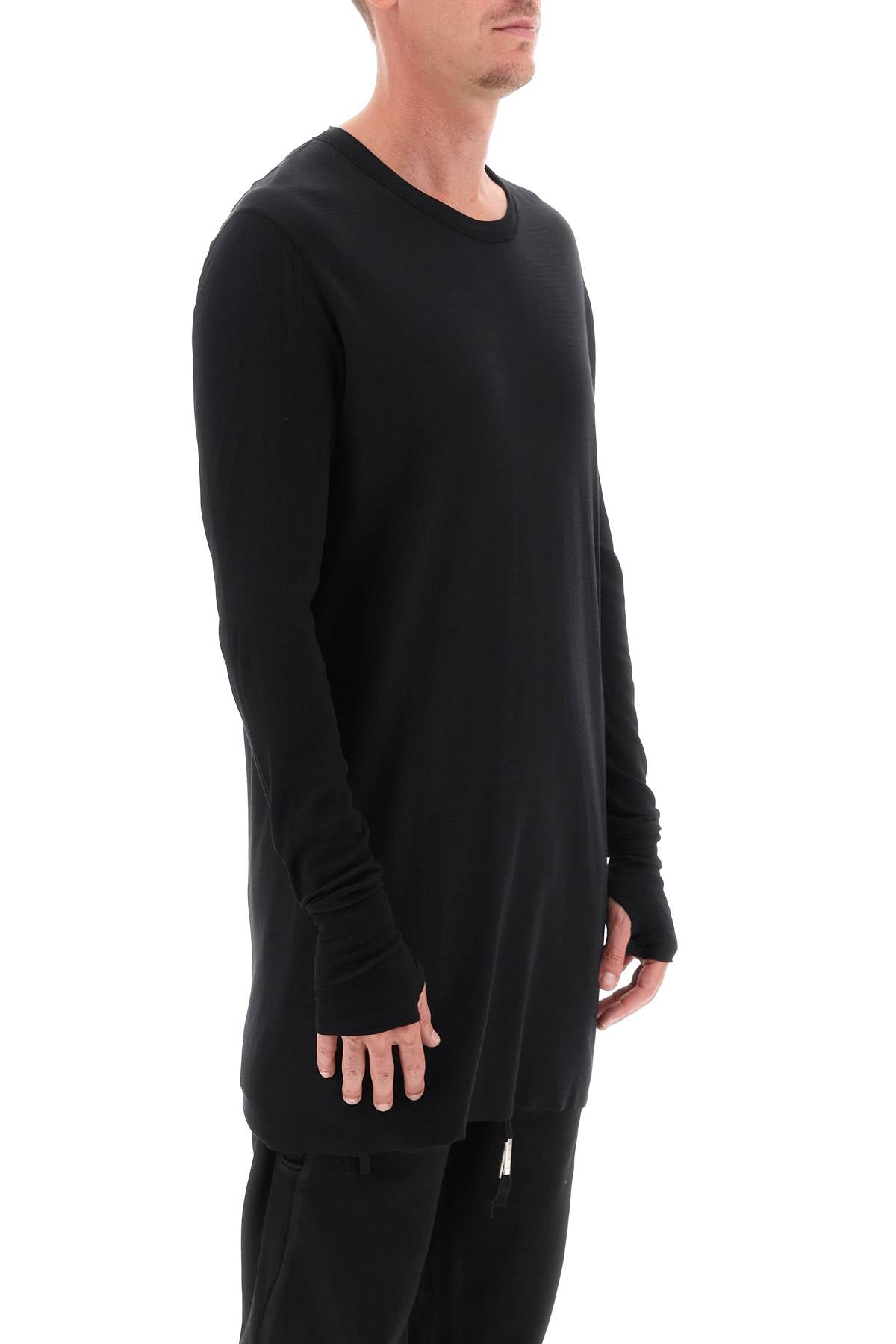 Boris Bidjan Saberi Boris bidjan saberi long sleeve cotton rib t-shirt