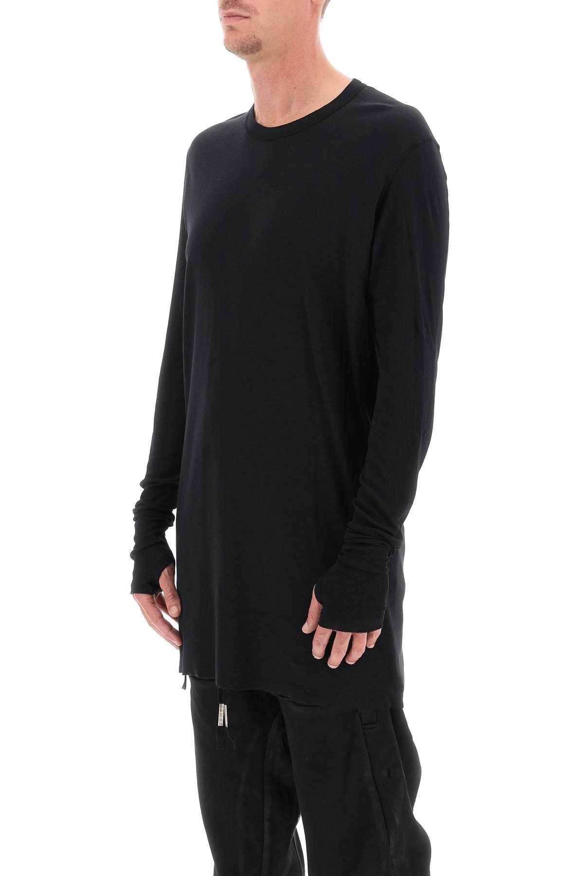 Boris Bidjan Saberi Boris bidjan saberi long sleeve cotton rib t-shirt