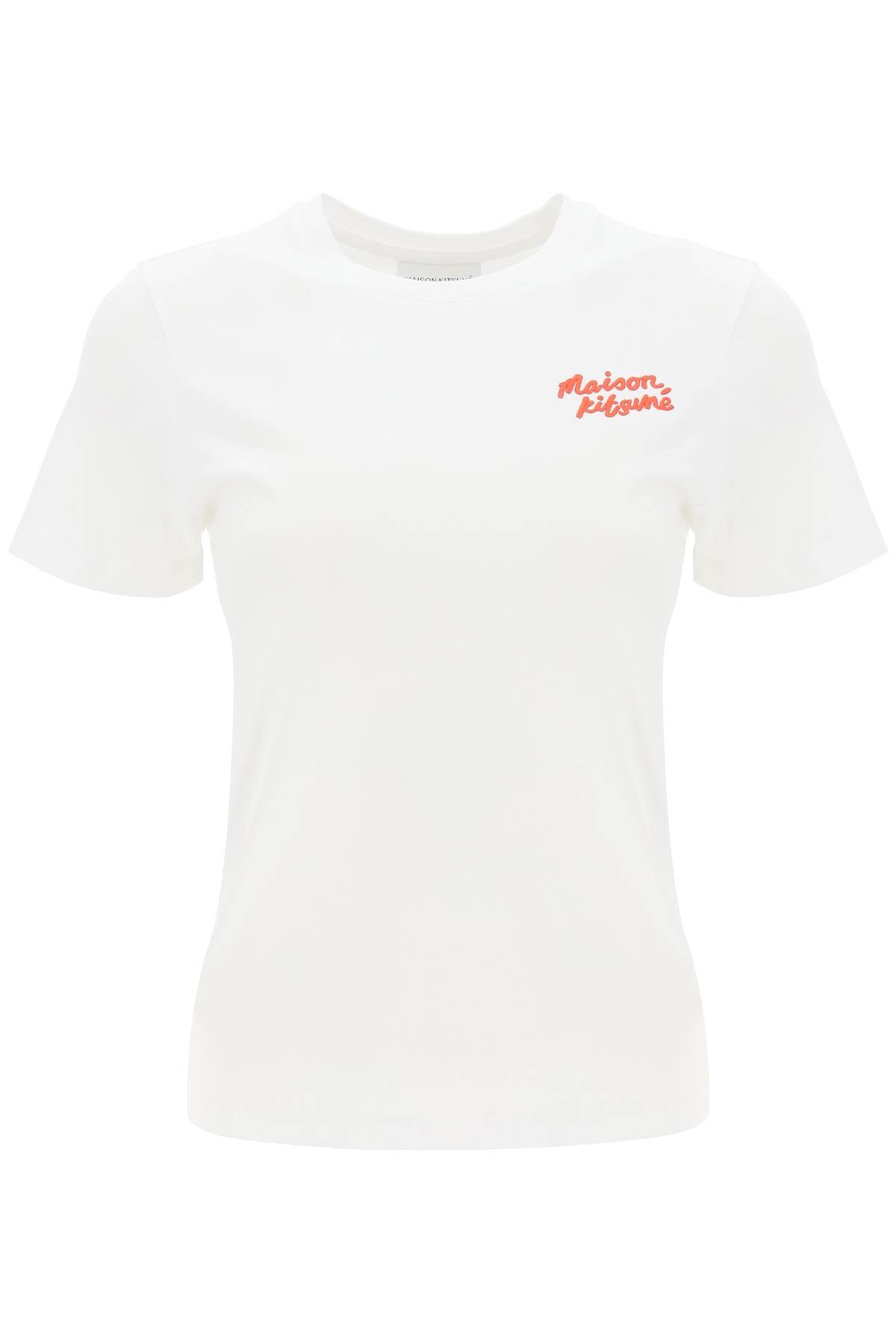 Maison Kitsune Maison kitsune t-shirt with logo embroidery