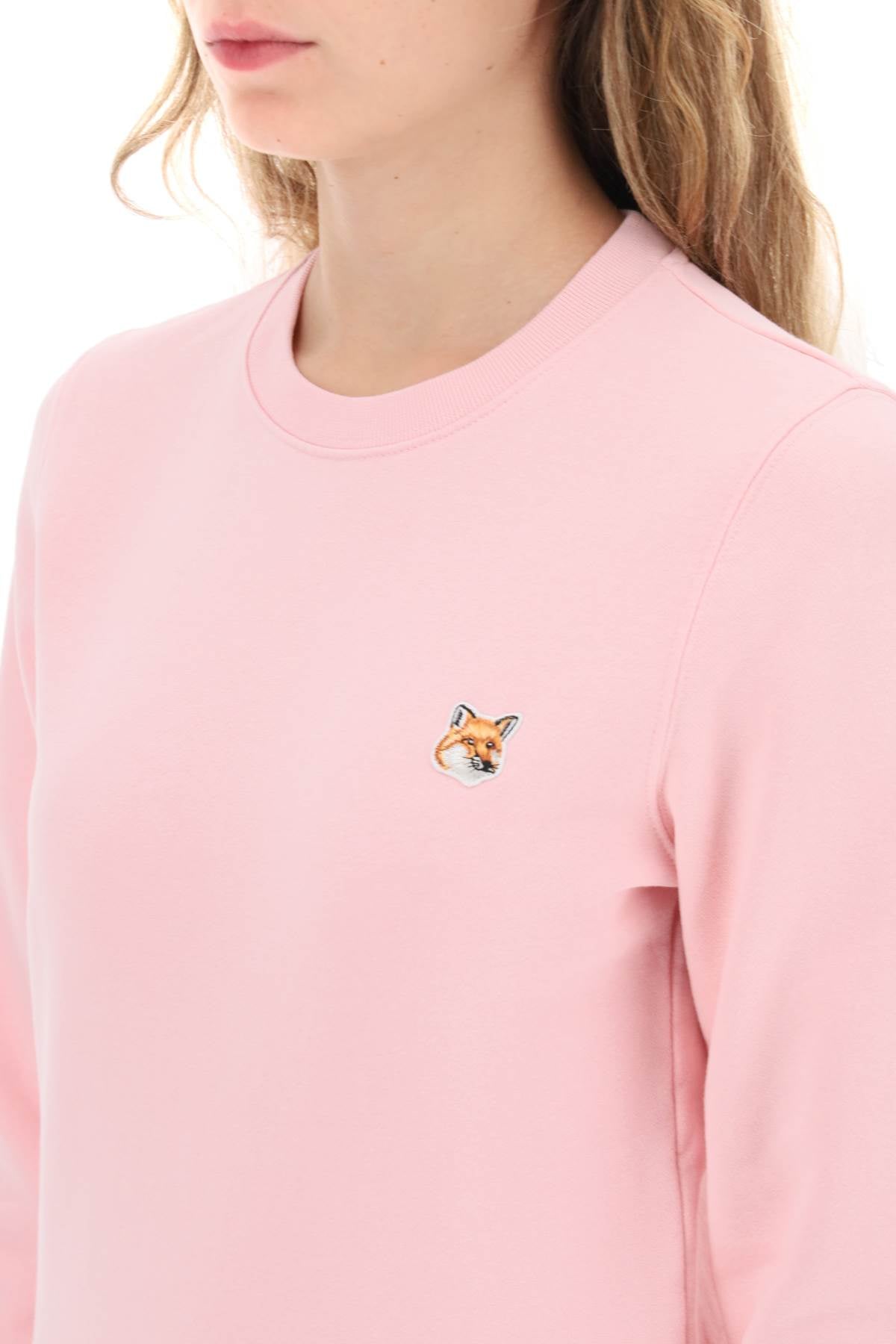 Maison Kitsune Maison kitsune fox head crew-neck sweatshirt