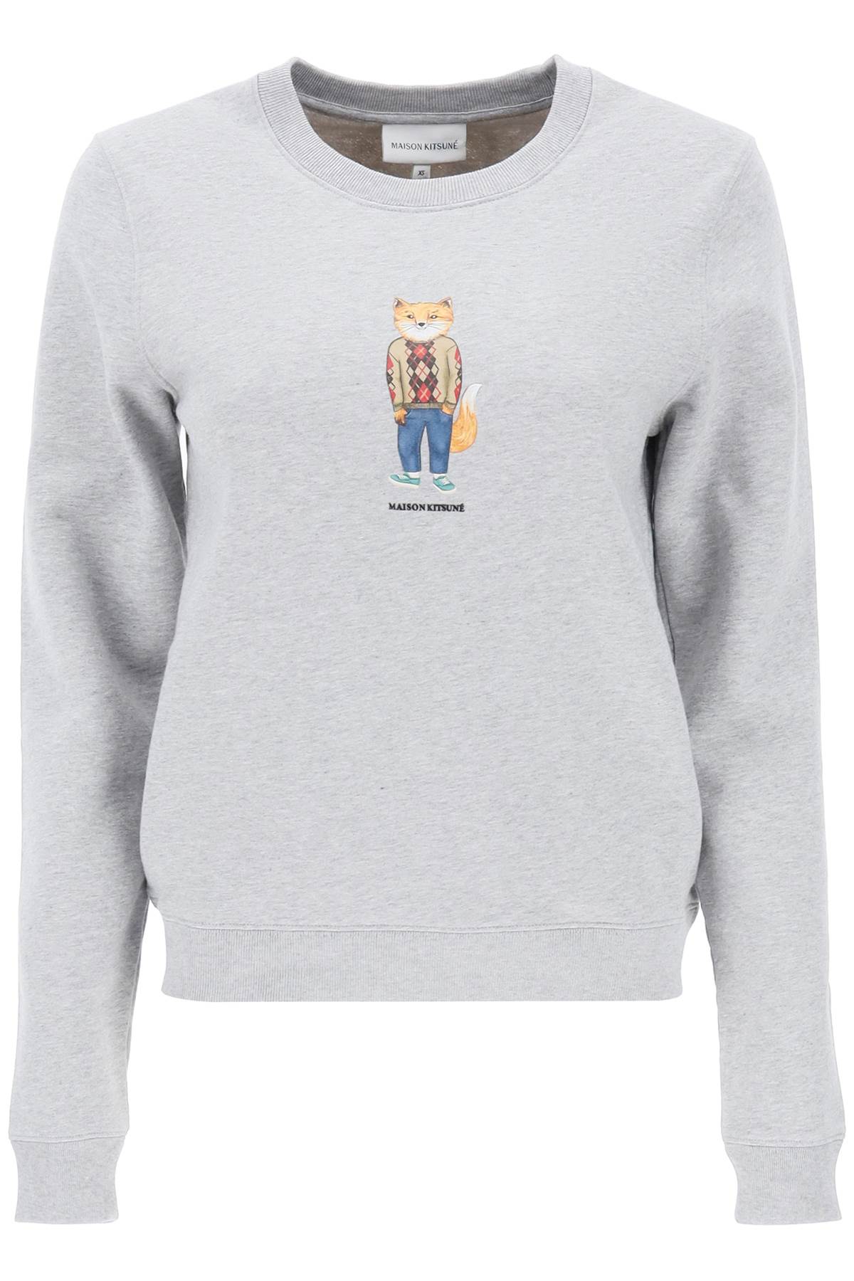 Maison Kitsune Maison kitsune dressed fox sweatshirt