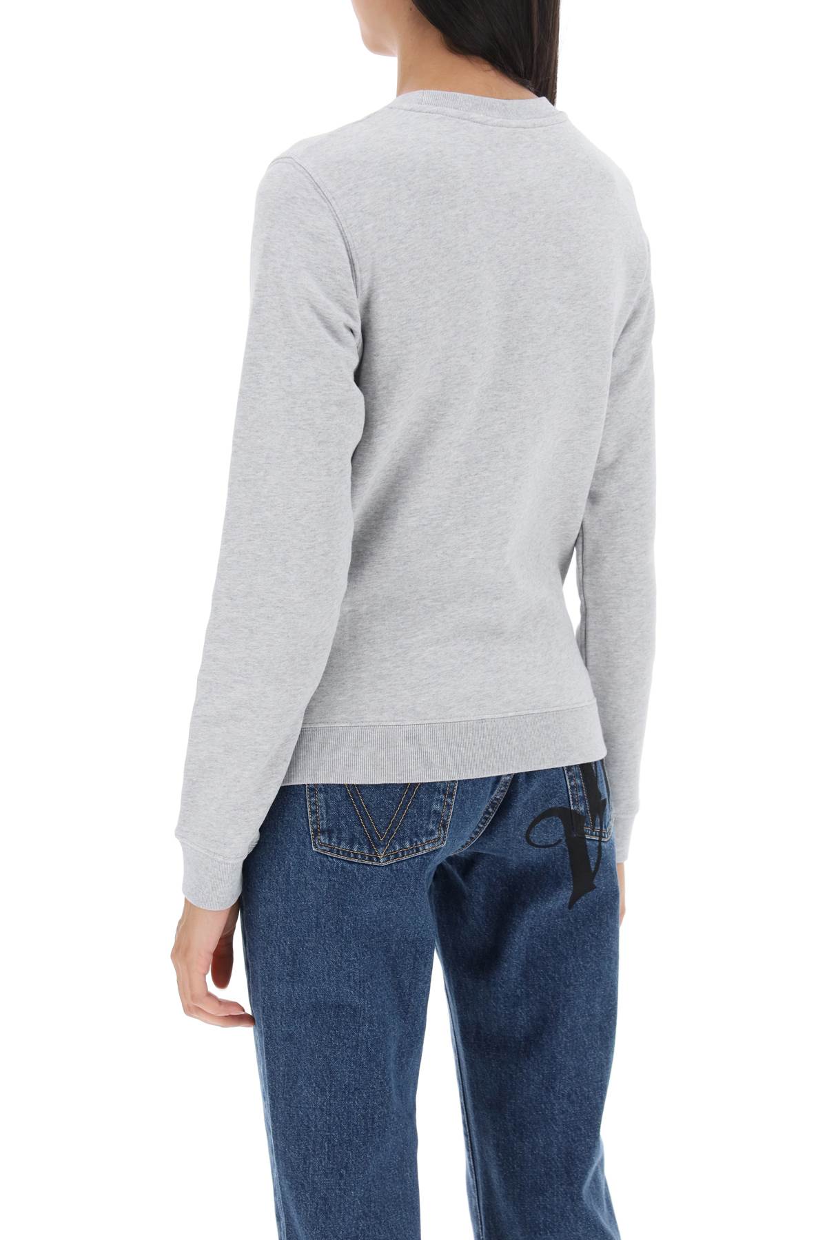 Maison Kitsune Maison kitsune crew-neck sweatshirt with logo lettering