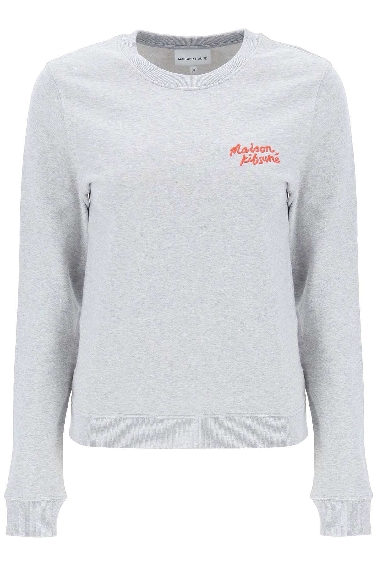 Maison Kitsune Maison kitsune crew-neck sweatshirt with logo lettering