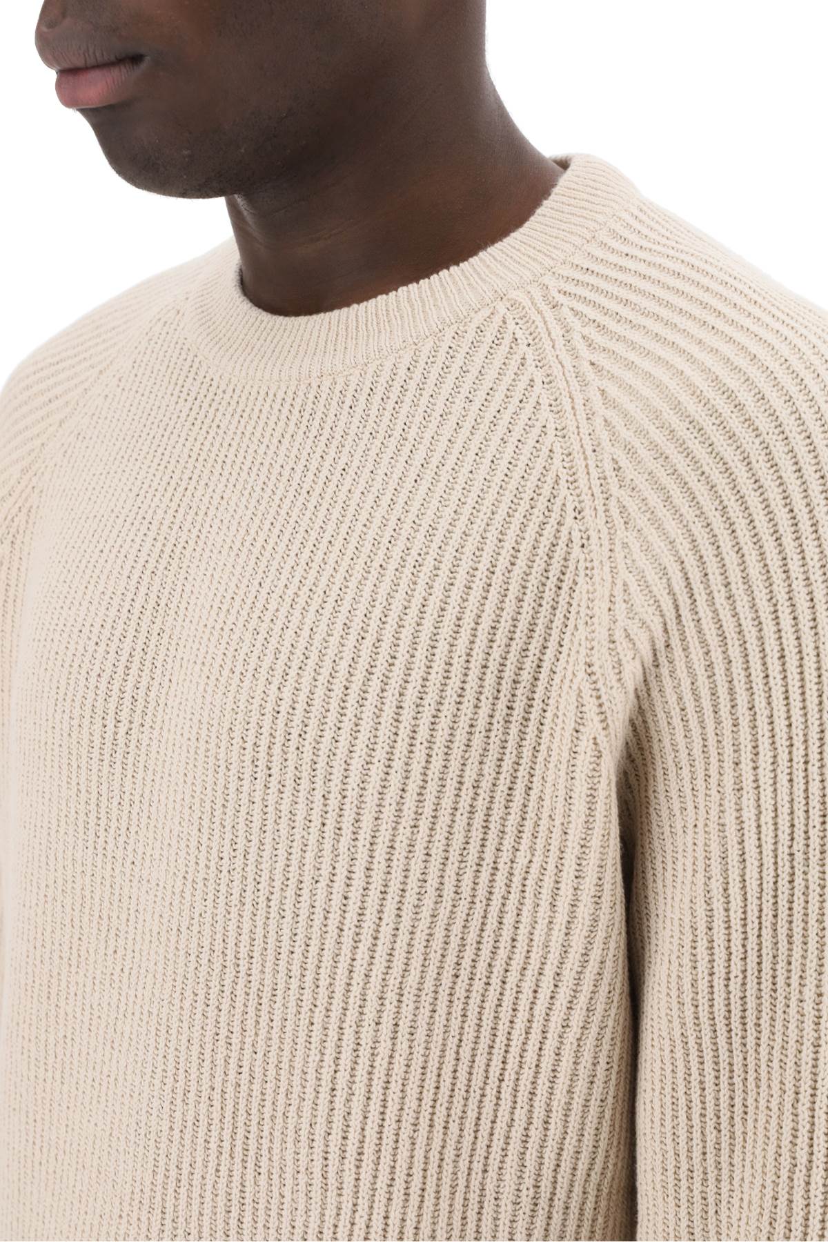 Brunello Cucinelli Brunello cucinelli "knitted cotton pullover with english ribbed