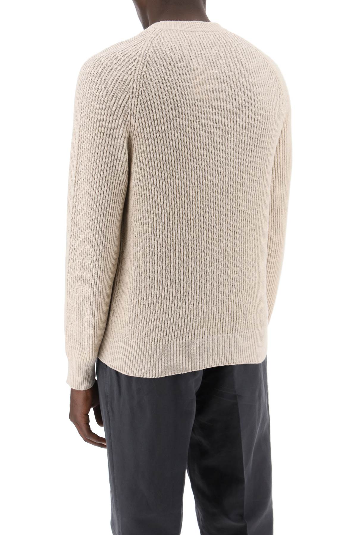 Brunello Cucinelli Brunello cucinelli "knitted cotton pullover with english ribbed