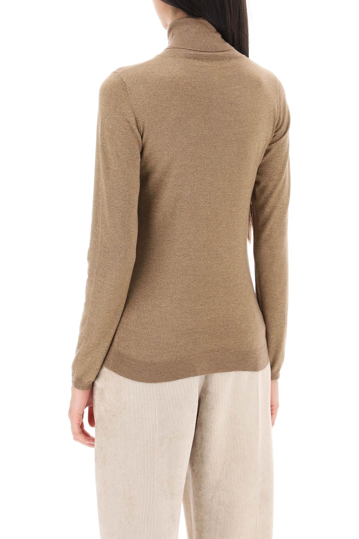 Brunello Cucinelli Brunello cucinelli turtleneck sweater in cashmere and silk lurex knit