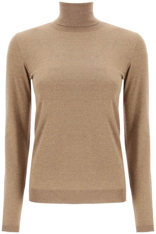 Brunello Cucinelli Brunello cucinelli turtleneck sweater in cashmere and silk lurex knit