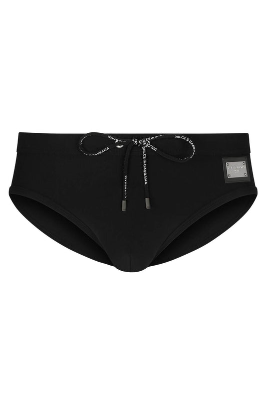 Dolce & Gabbana Dolce & gabbana swim briefs with plate