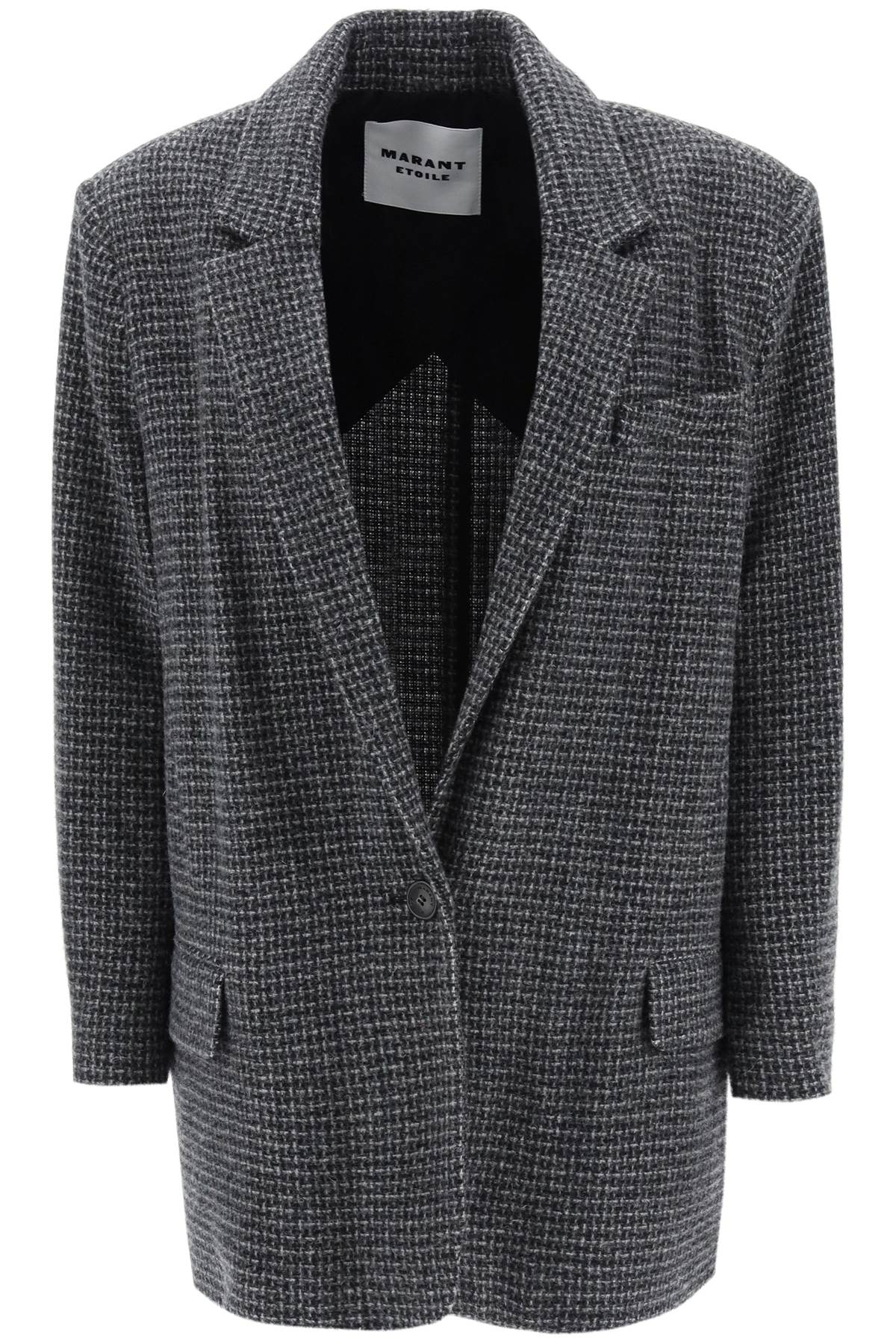 Marant ETOILE Isabel marant etoile 'cikaito' wool blazer with check motif