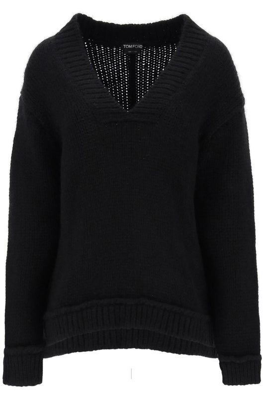 Tom Ford Tom ford v-neck sweater in alpaca wool