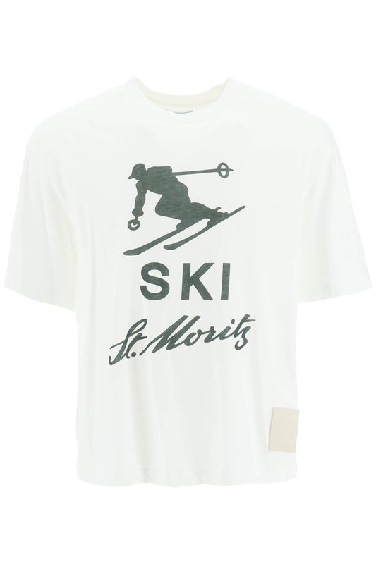 Bally Bally 'ski st. moritz' print t-shirt