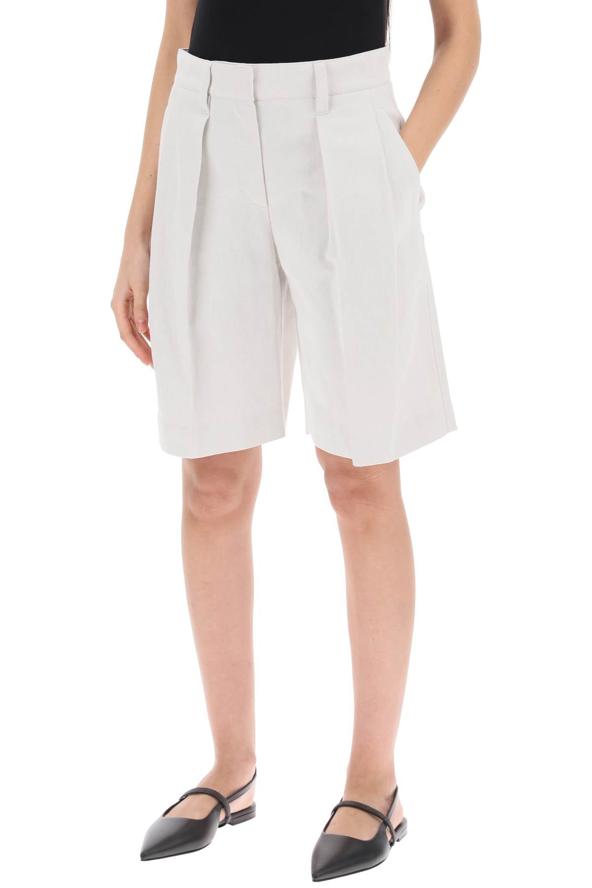 Brunello Cucinelli Brunello cucinelli cotton-linen shorts