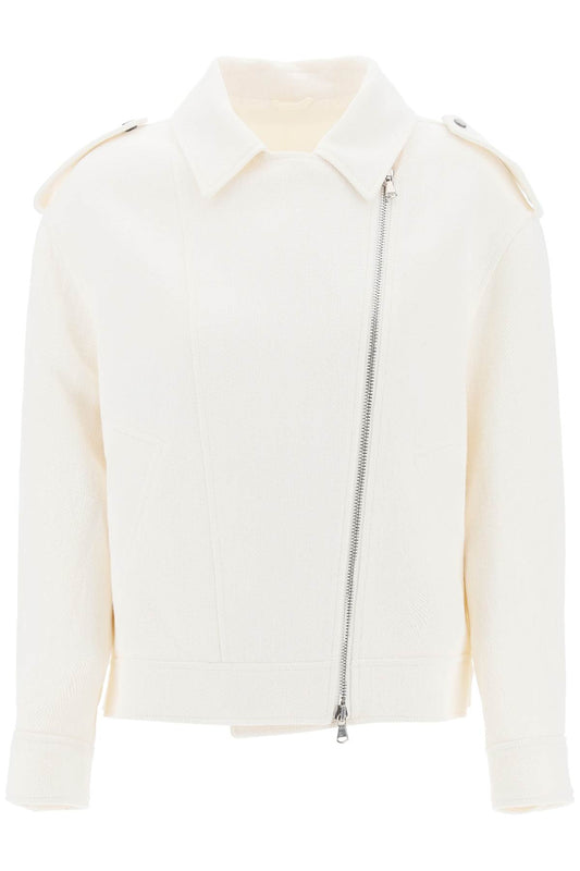 Brunello Cucinelli Brunello cucinelli cotton-linen biker jacket