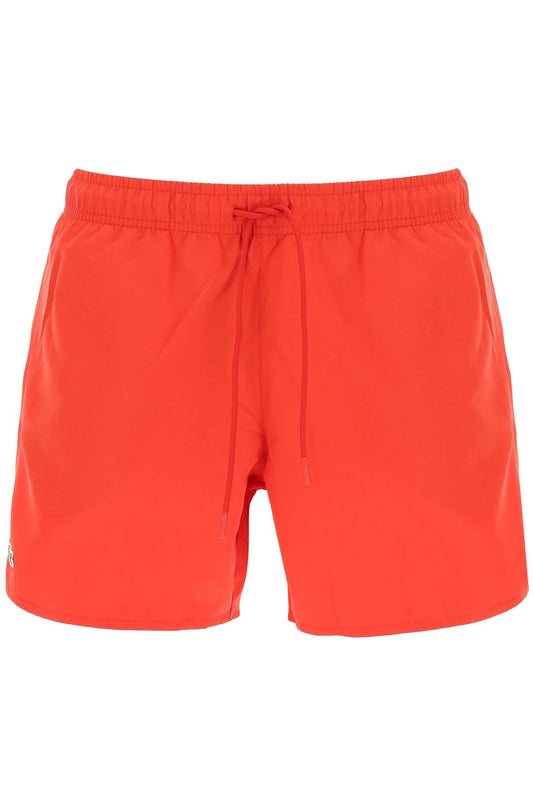 Lacoste Lacoste logo patch swim shorts