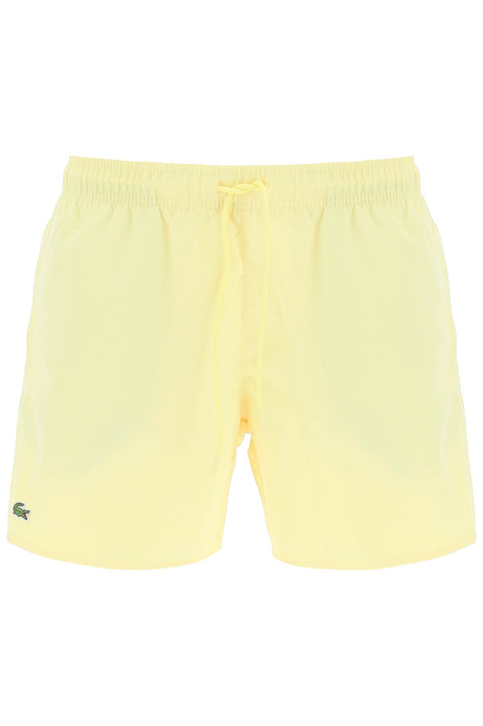 Lacoste Lacoste logo patch swim shorts