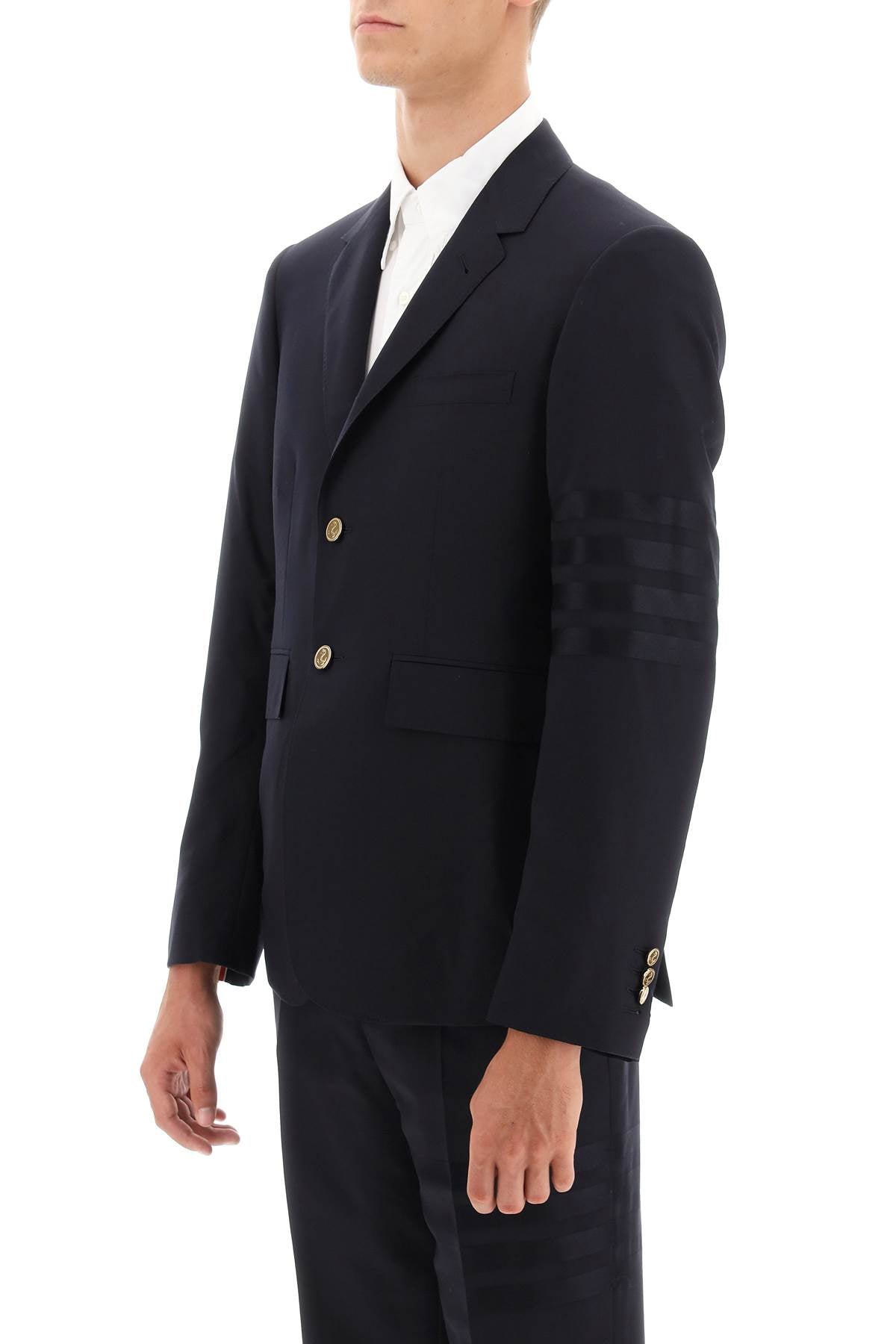 Thom Browne Thom browne fit 1 single-breasted 4-bar wool blazer