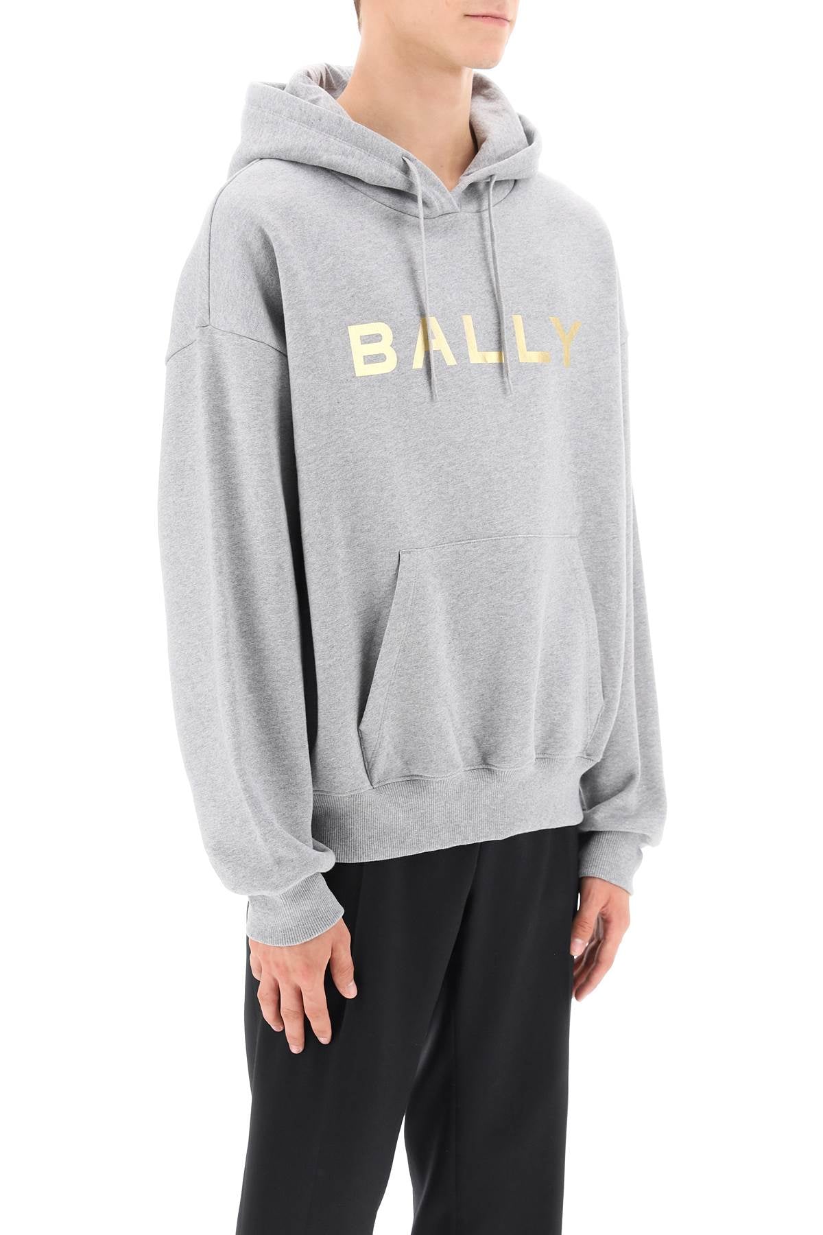 Bally Bally metallic logo hoodie