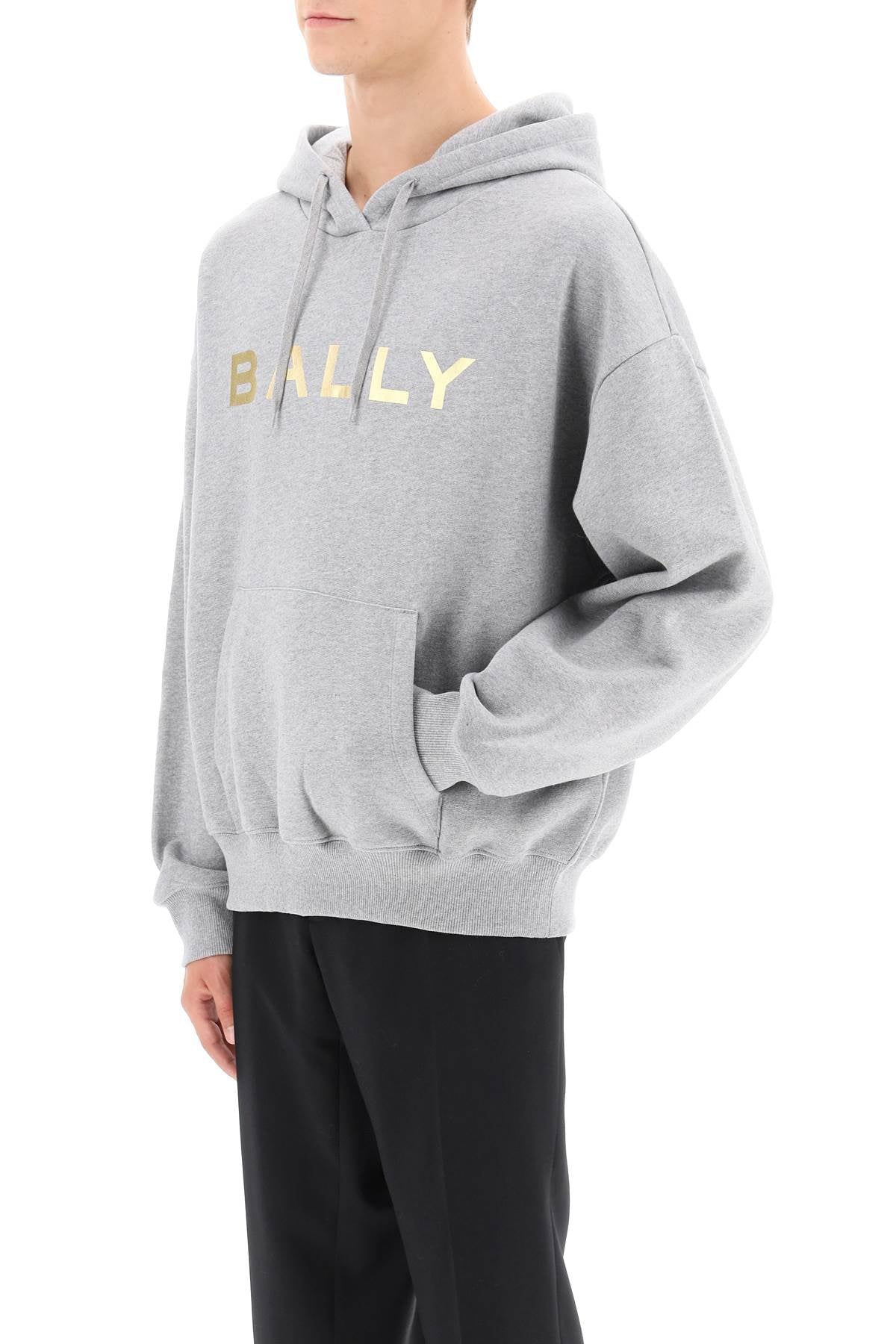 Bally Bally metallic logo hoodie