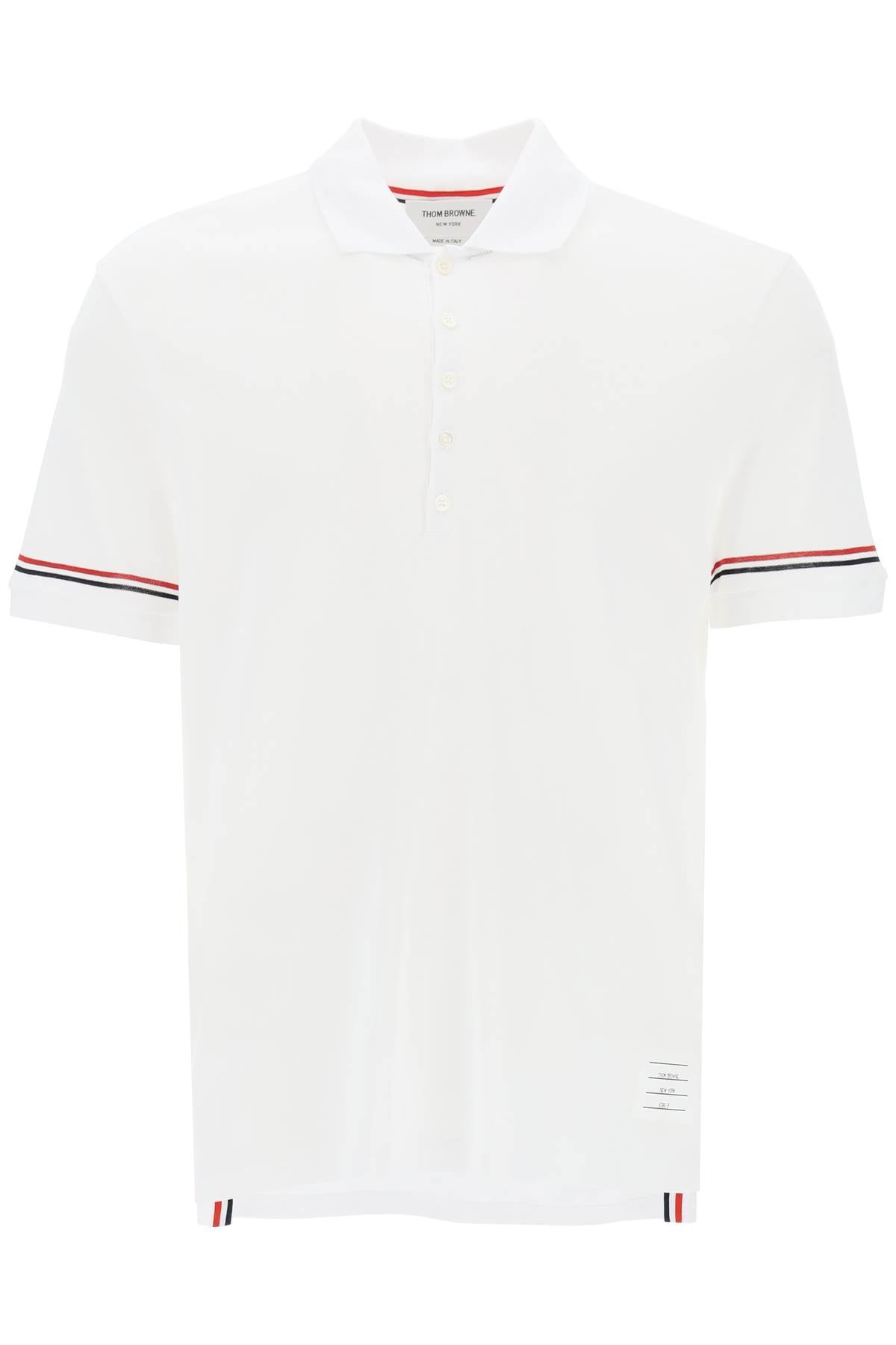 Thom Browne Thom browne tricolor intarsia polo shirt