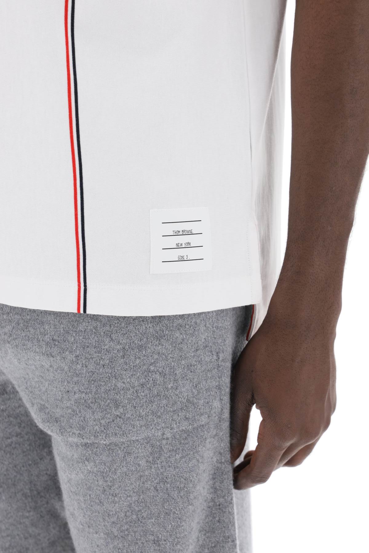 Thom Browne Thom browne polo shirt with tricolor intarsia