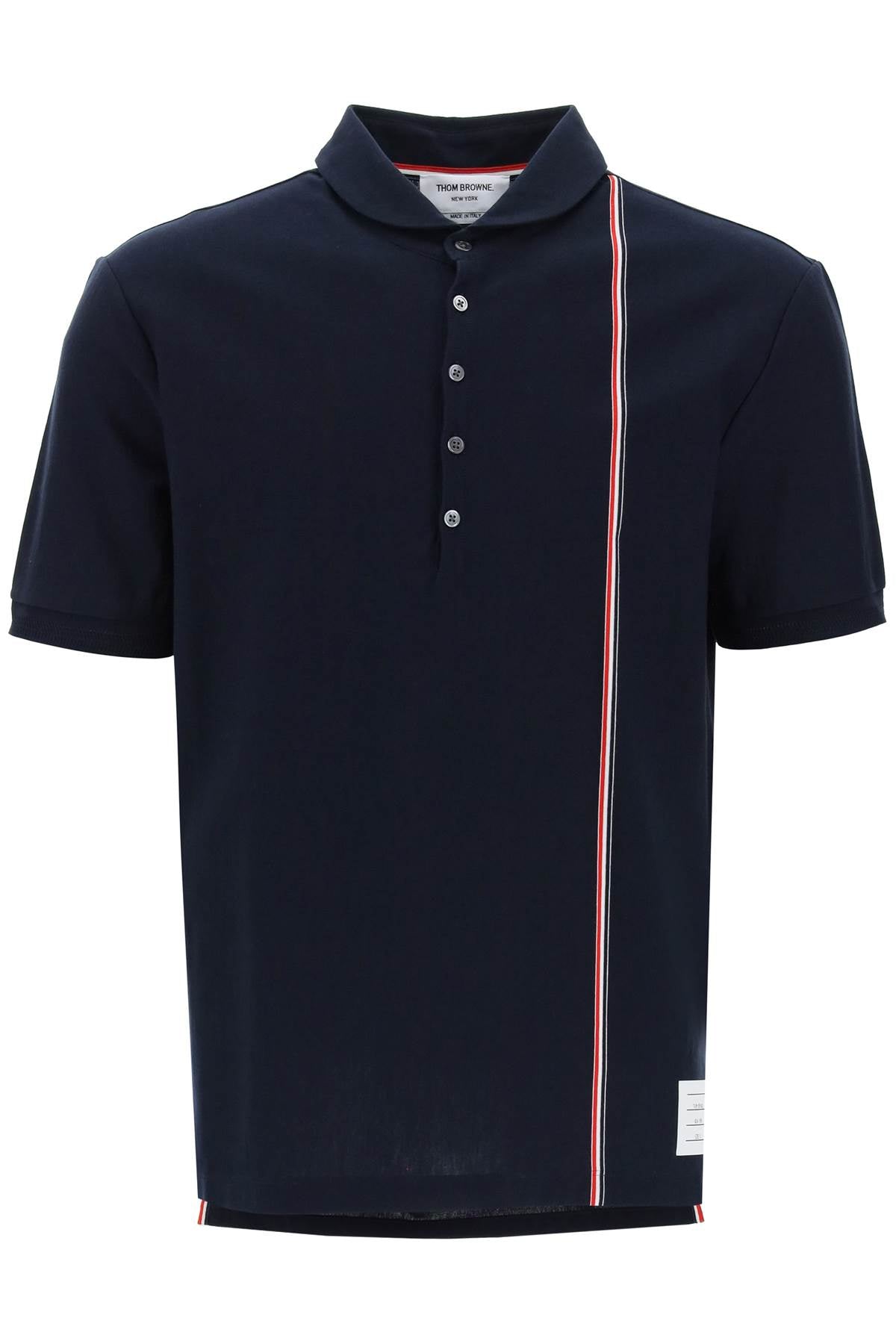 Thom Browne Thom browne polo shirt with tricolor intarsia