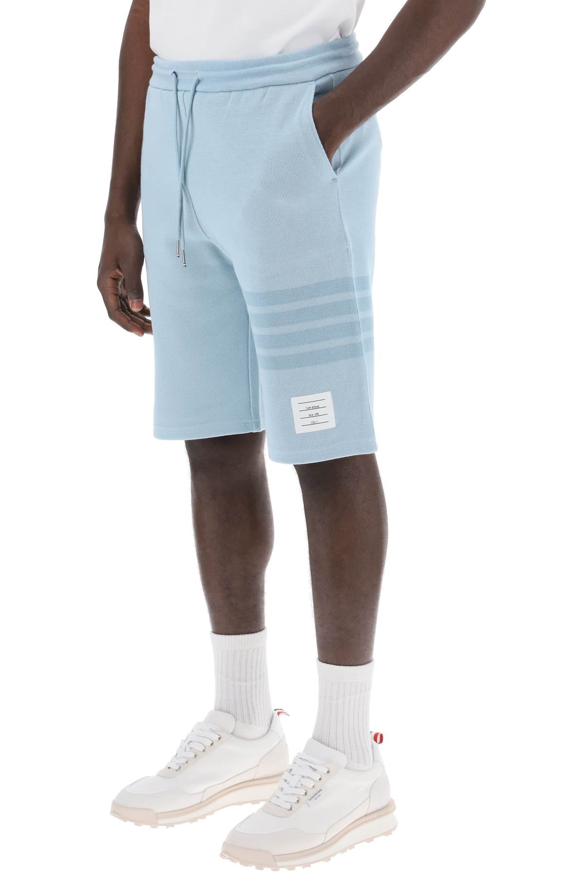 Thom Browne Thom browne 4-bar shorts in cotton knit