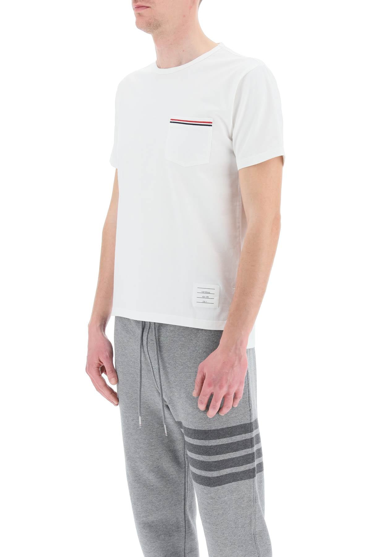 Thom Browne Thom browne t-shirt with tricolor pocket