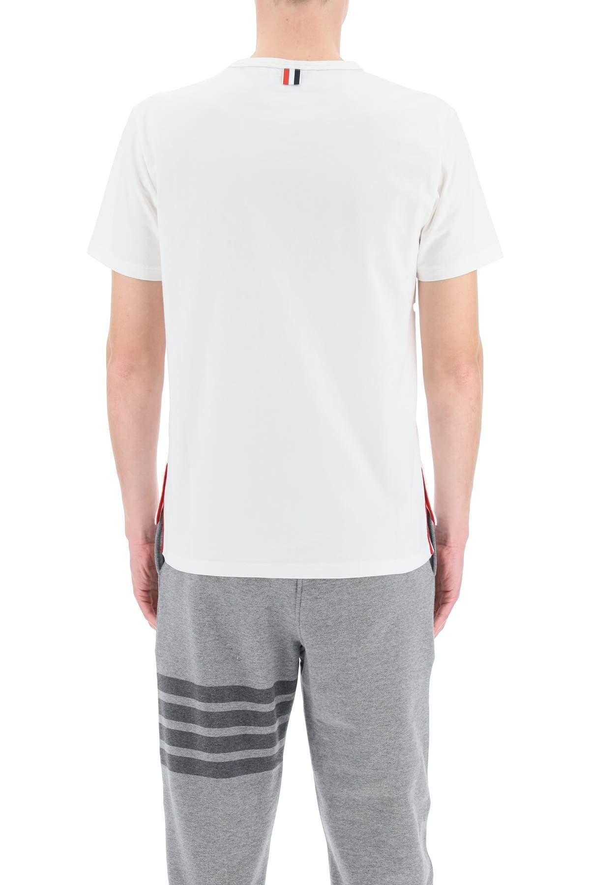 Thom Browne Thom browne t-shirt with tricolor pocket