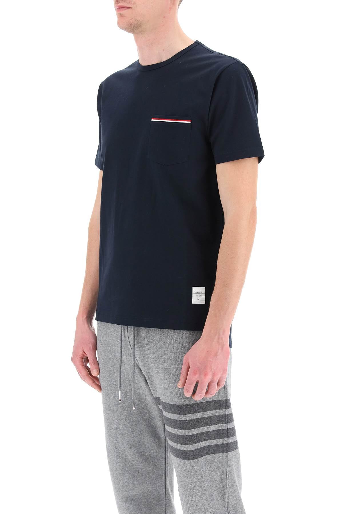 Thom Browne Thom browne t-shirt with tricolor pocket