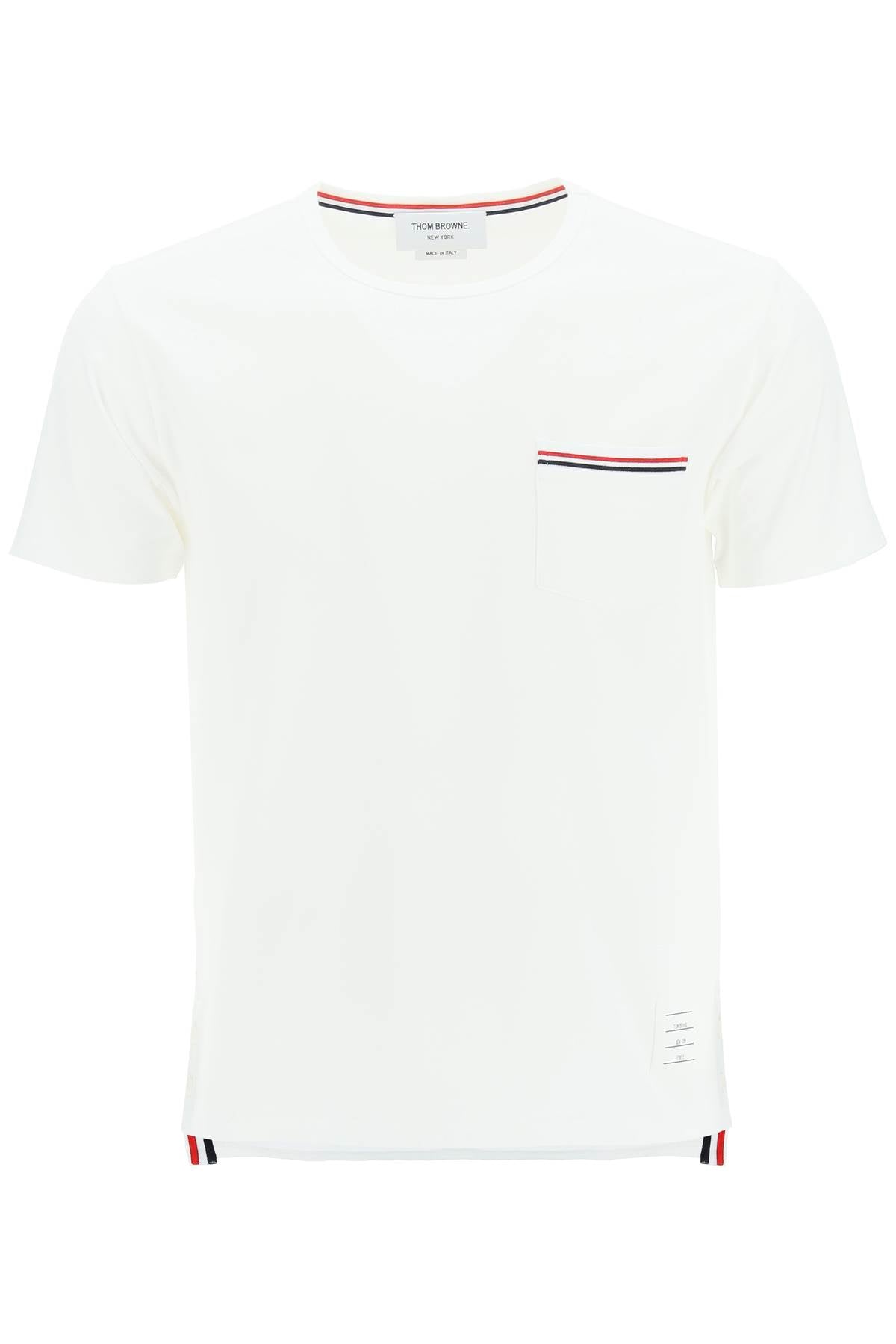 Thom Browne Thom browne t-shirt with tricolor pocket